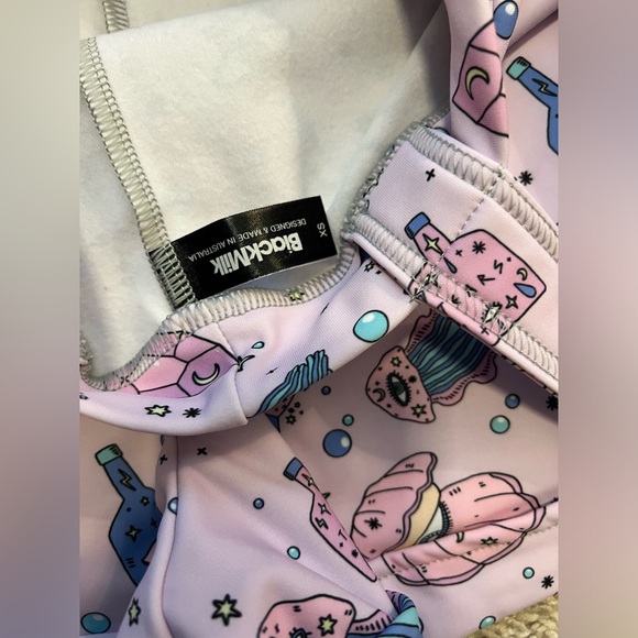 I WAS A TEENAGE SEA WITCH OVERALLS SIZE XS BM BLACKMILK NWOT - Picture 4 of 5